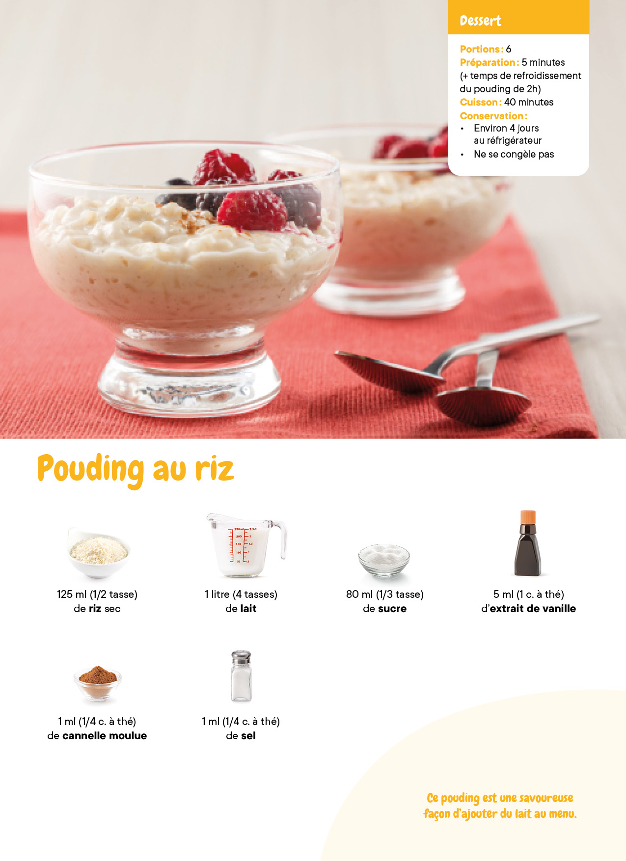 Pouding Au Riz