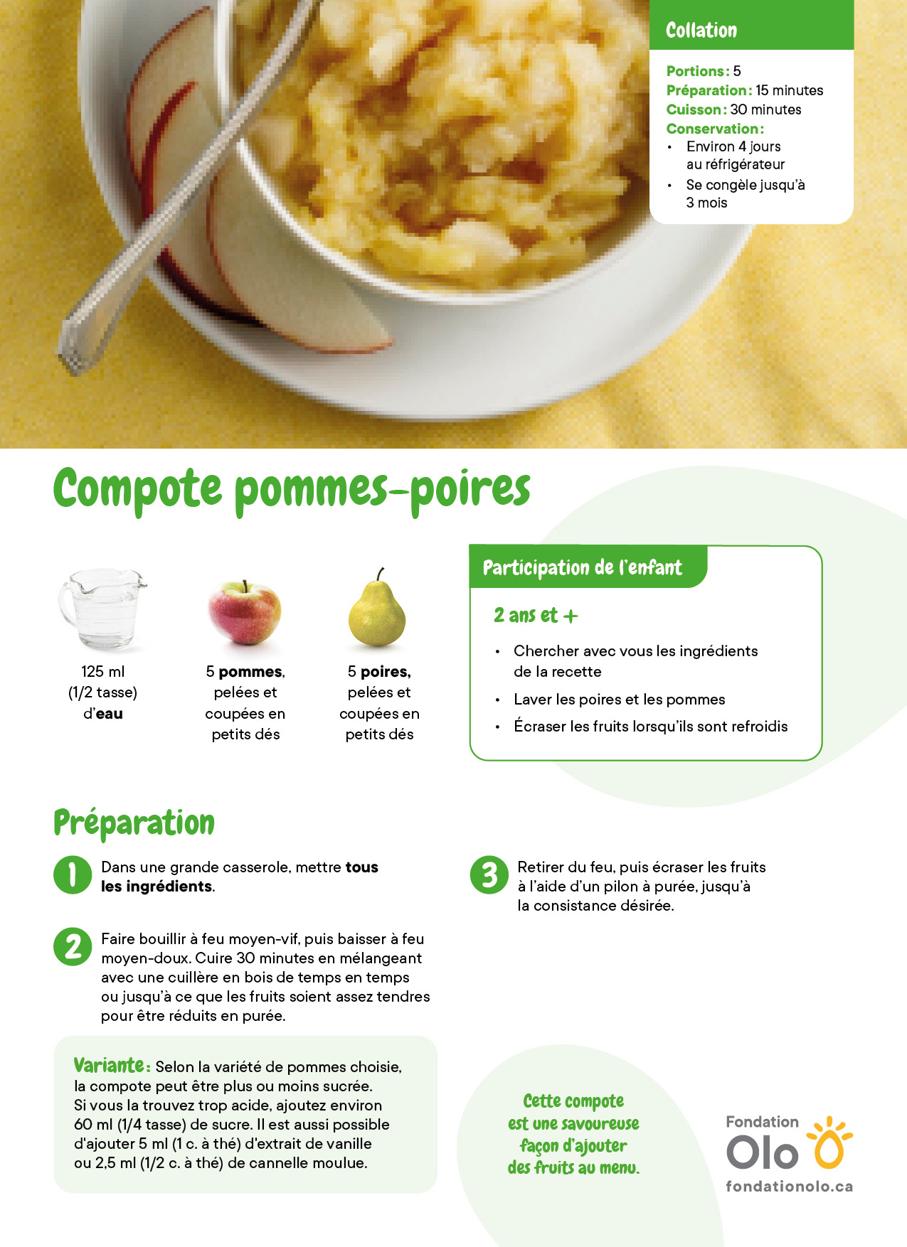 Compote Pommes Poires